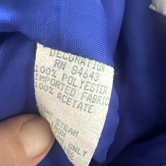 Watters & Watters Sz 20 MOB MOG Long Gown & Blazer Cobalt Blue Sheath Embroidery - Picture 14 of 16